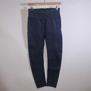 Harmony Balance Blue Ribbed Yoga Leggings Size S